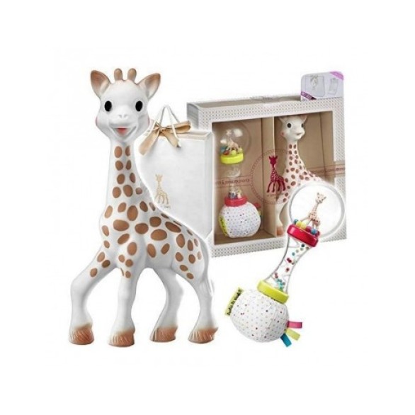 SOPHIE LA GIRAFE Pack Girafa + Maracas