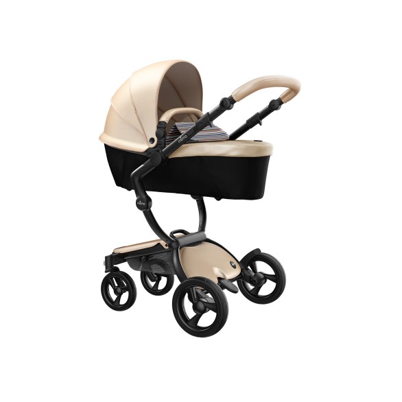 Mima Xari Carro Chassis Preto e Assento Champagne