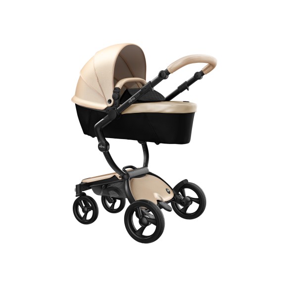 Mima Xari Carro Chassis Preto e Assento Champagne